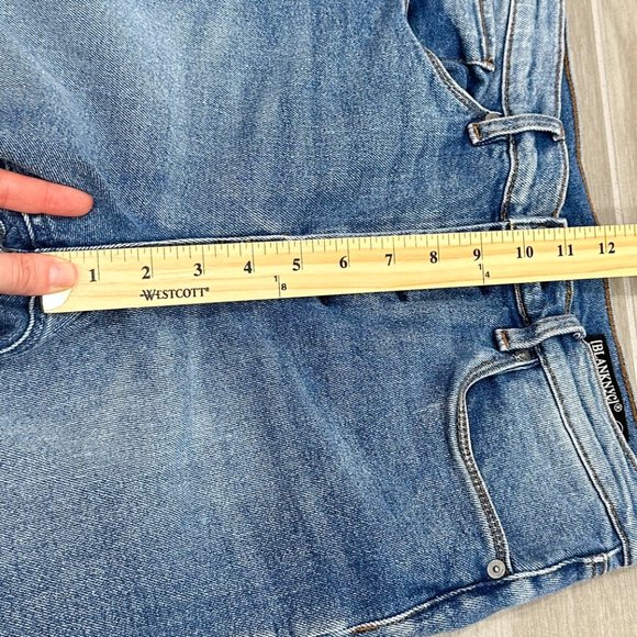 Blank NYC The Chrystie High-Rise Crop Wide Leg Denim Jeans in Wall Street Sz 28 - Picture 10 of 15